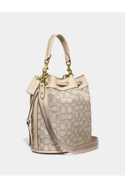 Coach Schoudertassen POCKET Beige -Coach Verkoop f26bd76fbe865921b4e5d751ce491983