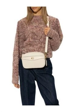 Coach Schoudertassen Camera Shoulder Bag Beige -Coach Verkoop f445f6c6422965f70c34487df63f6cf0