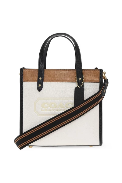 Coach Shoppers Field Shoulder Bag Beige 5 Coach Shoppers Field Shoulder Bag Beige - Afbeelding 3