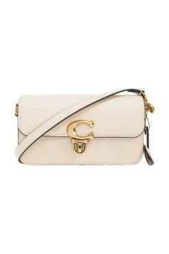 Coach Schoudertassen Cross Body Bags Beige -Coach Verkoop ff8f3d918a64657f1878cd4b7a7abd22